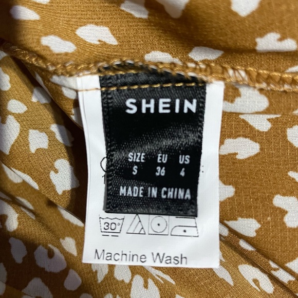 NWOT Shein Top Yellow Small - Picture 2 of 3